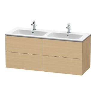 Duravit Waschtischunterschrank L-Cube 129x48,1x55cm, 4 Schubk., wandhängend, Ei Nat