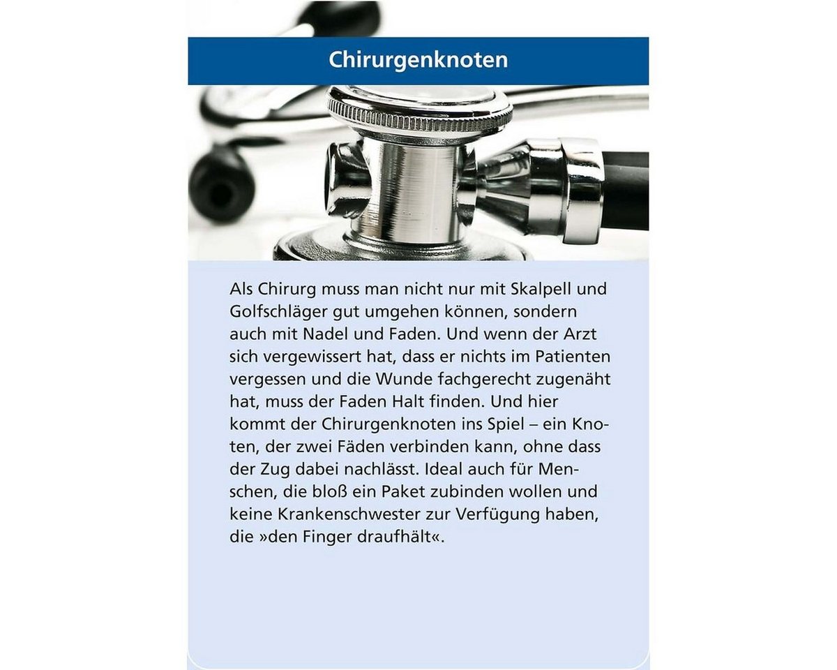 Moses. Verlag Kreativset Knotenbox - 50 Knoten lernen mit Karten & Übungsschnüren Bild 4