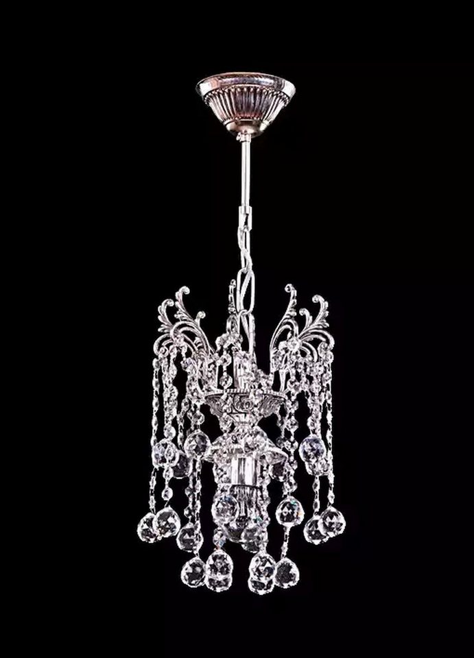 JVmoebel Kronleuchter Silberner Kristalllüster mit luxuriösem Design, Keine Funktionen, Leuchtmittel wechselbar, Made in Europa
