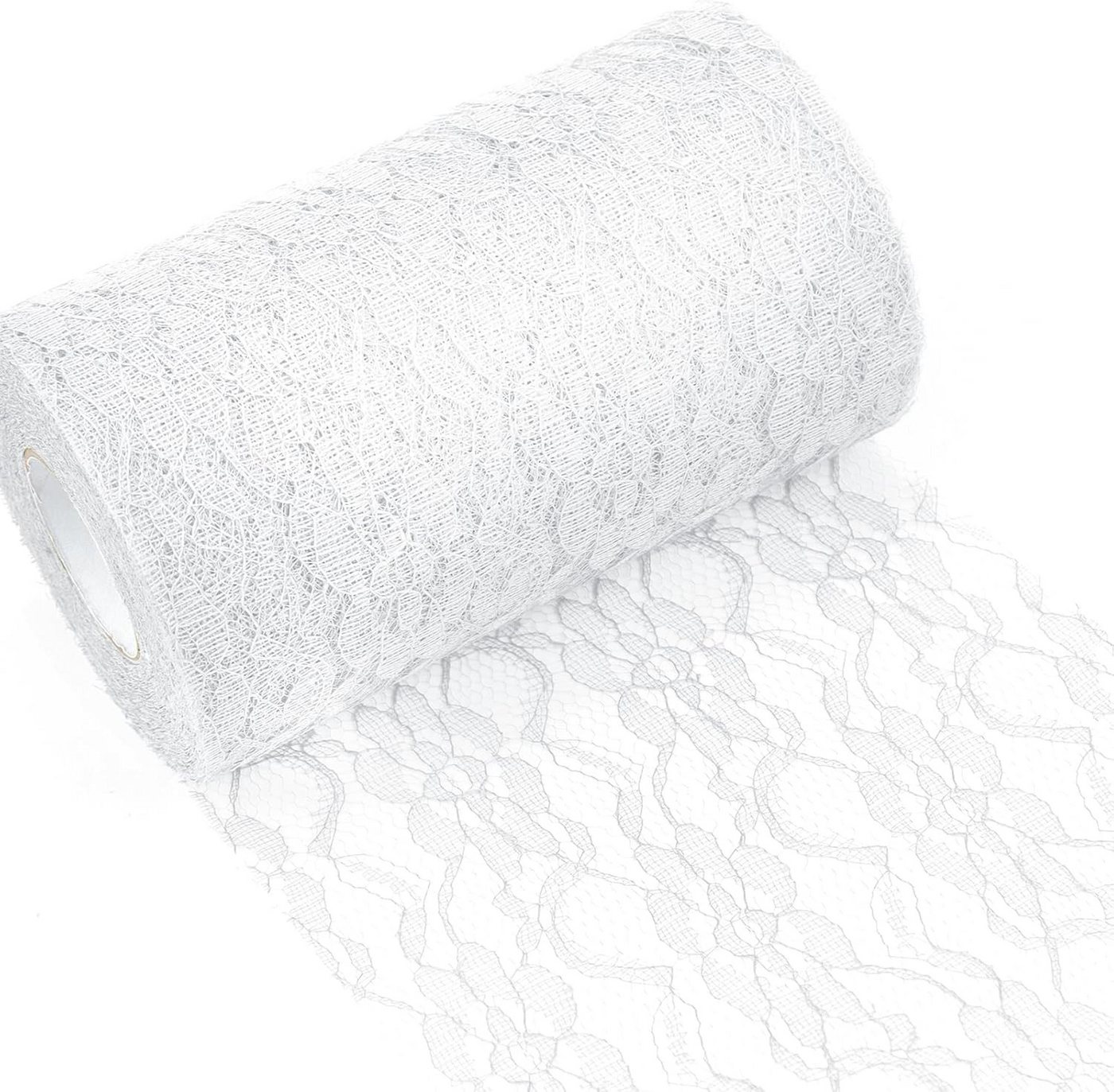 Diwzbyn Tischläufer Spitze Tischläufer Tischband Tischdecke Küche Esstisch Dekoration (15cm*22.8m), für Hochzeit Geburtstage Tischdekoration Kommunion Herbst Braut Bild 4