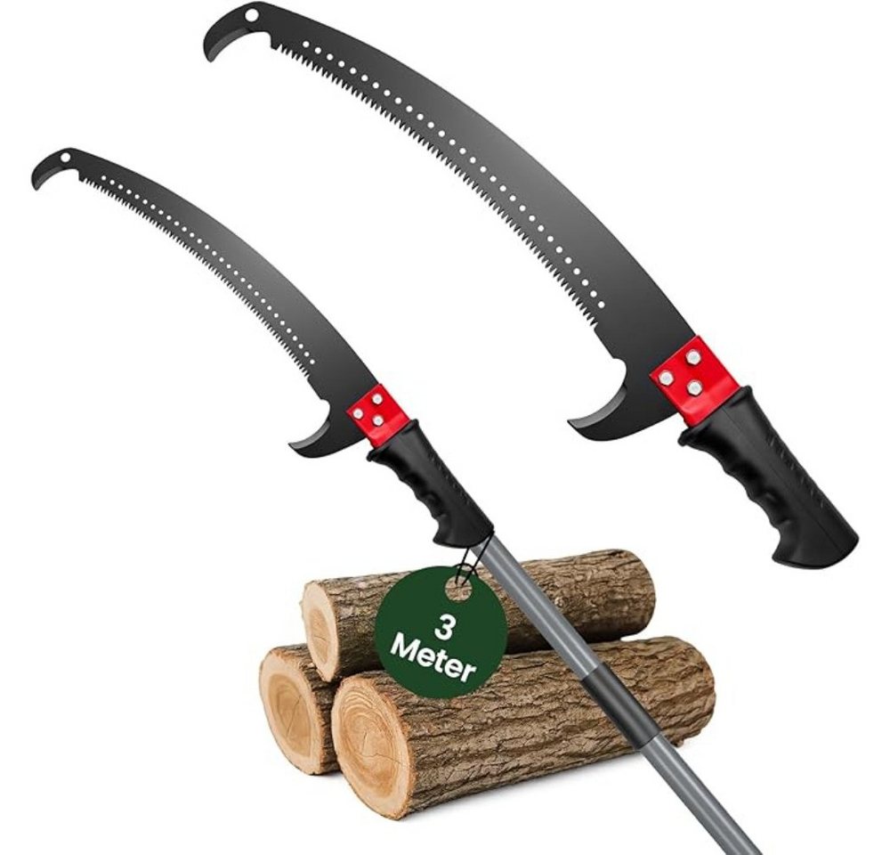 Youyijia Gartensäge Verlängerbare Stangensäge, 4,3m/3m Baumsäge mit Edelstahlsägeblatt Bild 2