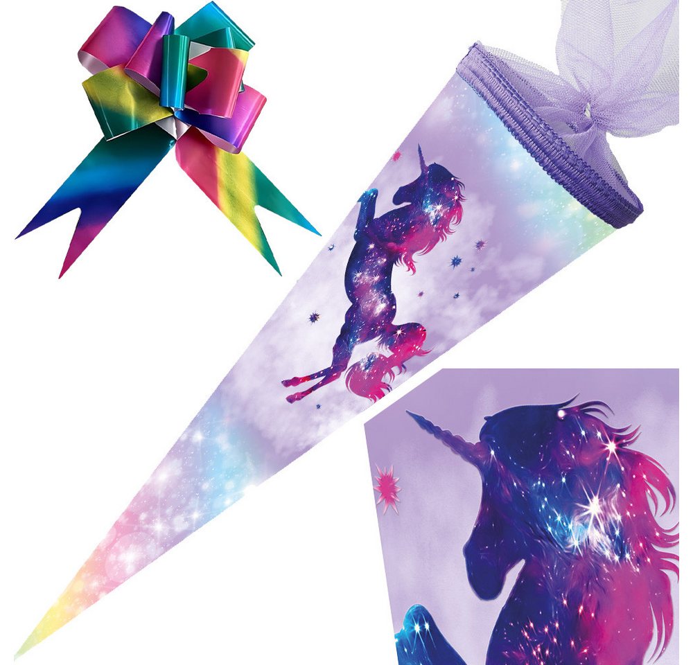 Nestler GmbH Feinkartonagen Schultüte 50 cm gefüllt Galaxy Unicorn Bild 2