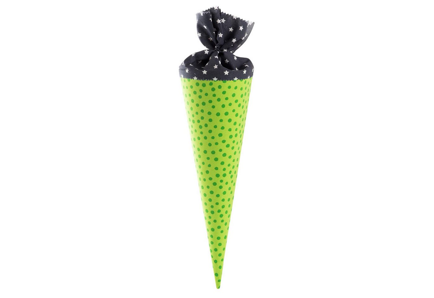 Goldbuch Schultüte Goldbuch Stoff-Schultüte grün - 35cm, Verschluss Stoff