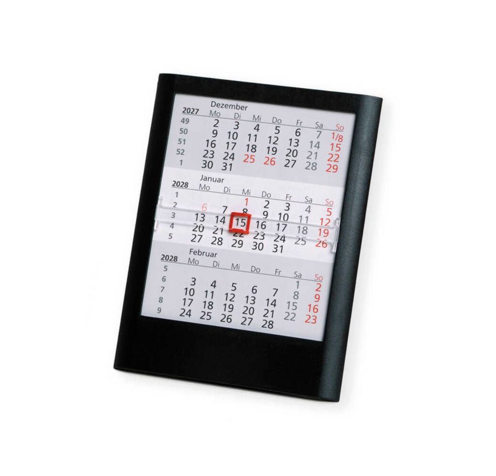 Saphir-Tec Terminkalender Tischkalender / Wandkalender 2027/2028 schwarz (1-tlg)