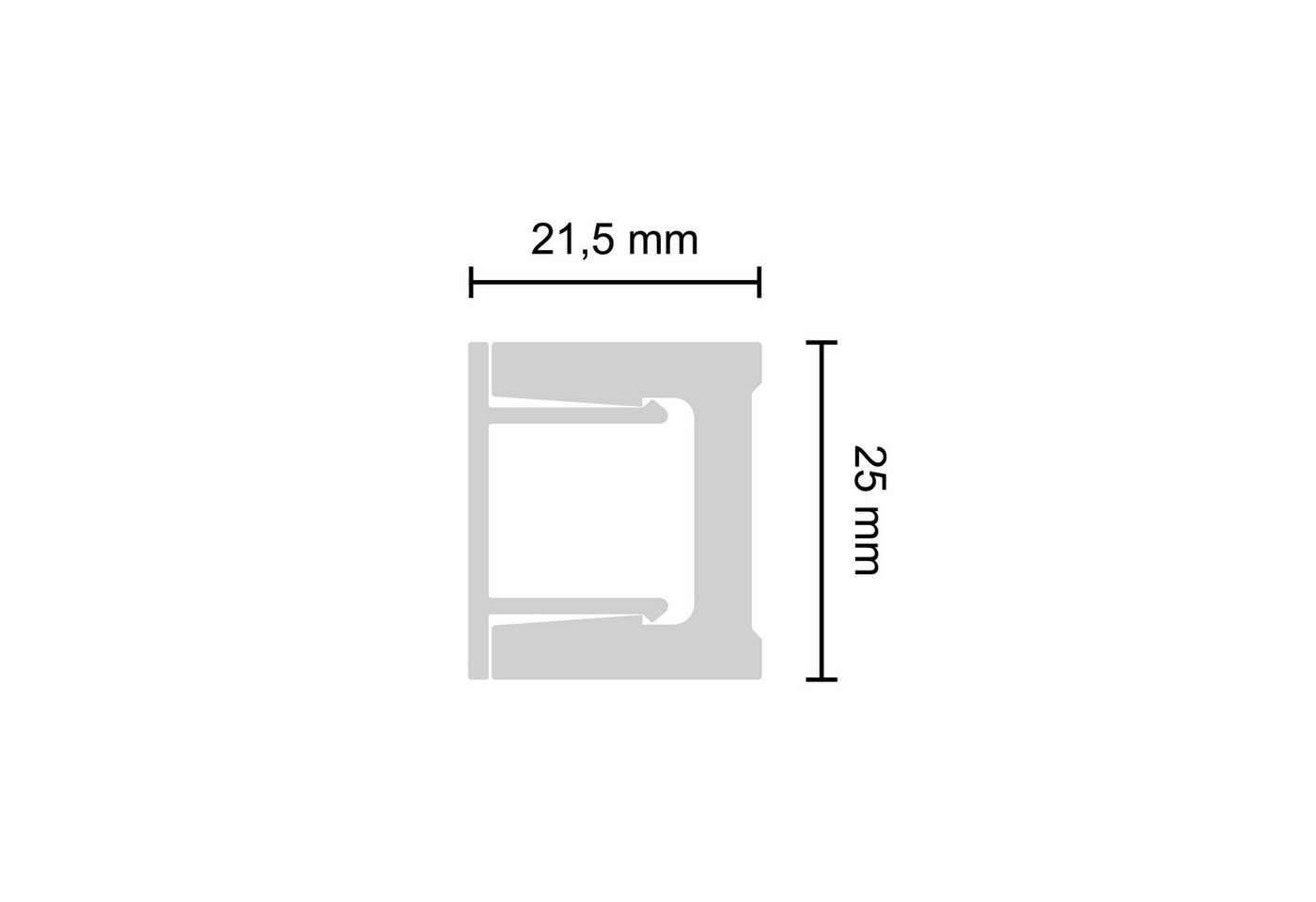 Decosa Zierleiste Lichtleiste Kira selbstklebend Innen Beleuchtung XPS - 18Stück(36m), Selbstklebend, Polystyrol (Styropor), 18-St., Selbstklebend, stoß- und schlagfest, indirekte Beleuchtung, Diffusor Bild 5