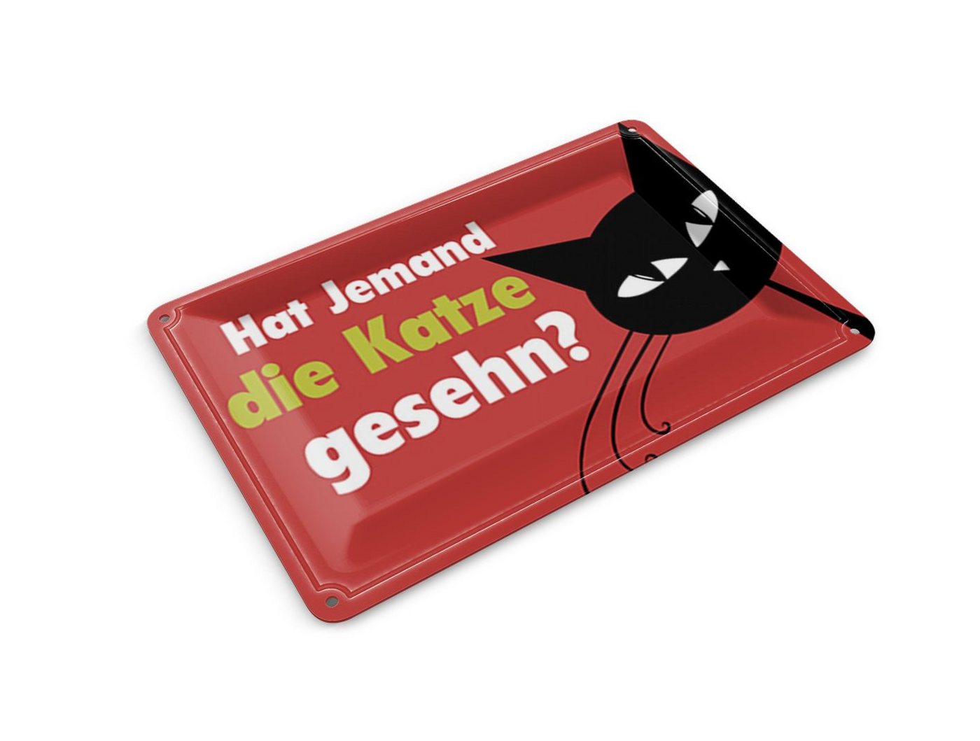 Femer GmbH Postkarte Spruch 14x10cm hat jemand Katze gesehn Geschenk, unfrankiert Bild 4