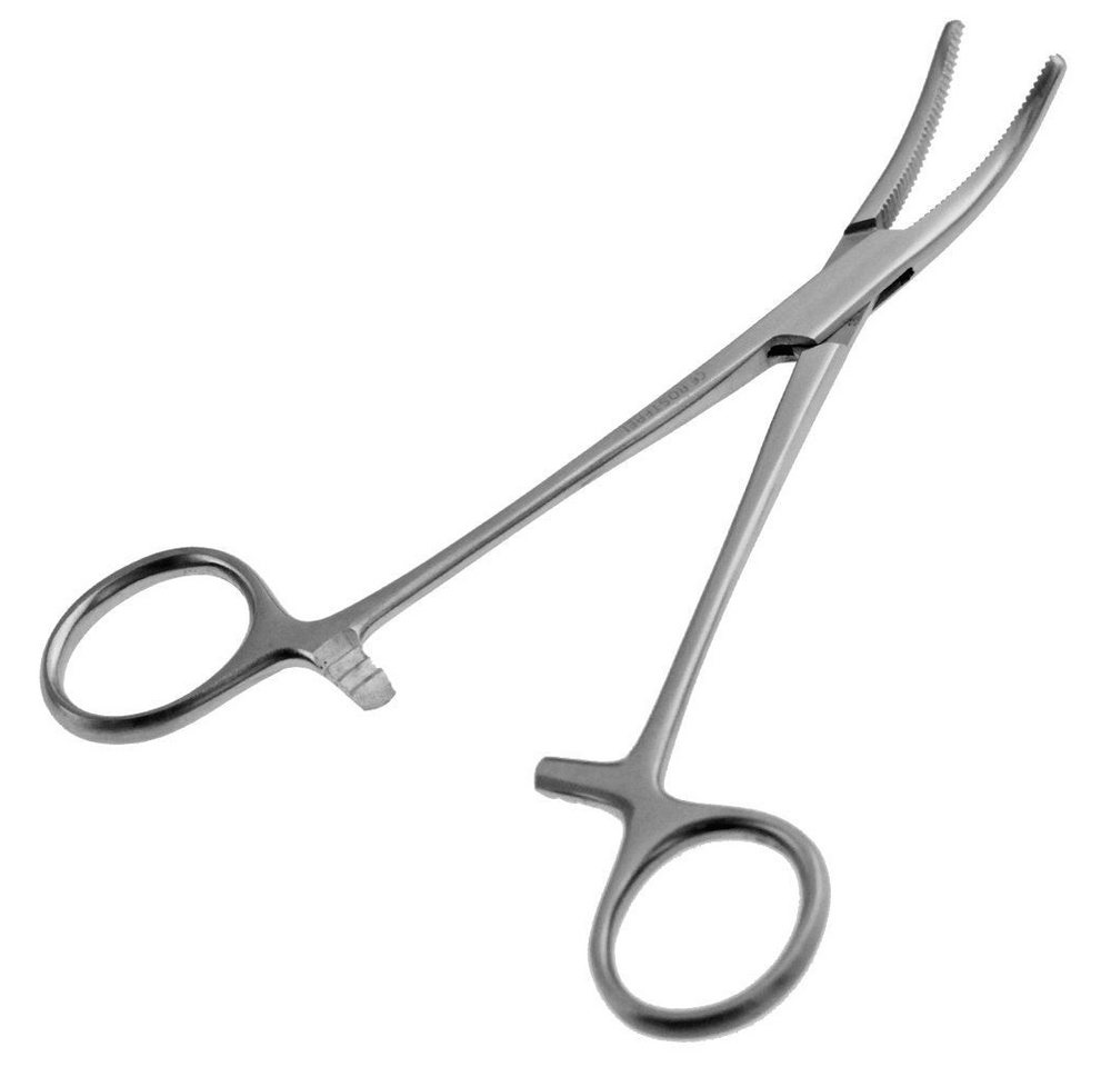 May Klemmen Klemme - gebogen – Länge: 16 cm – rostfreier Edelstahl