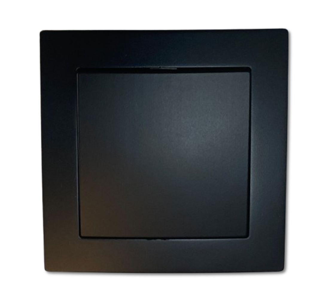 Lichtideen Schalter 2639 Levina sw/sw Taster 1er schwarz 230 Volt 10 Ampere (Taster, Schalter, Antennendose, Steckdose mit USB lieferbar)