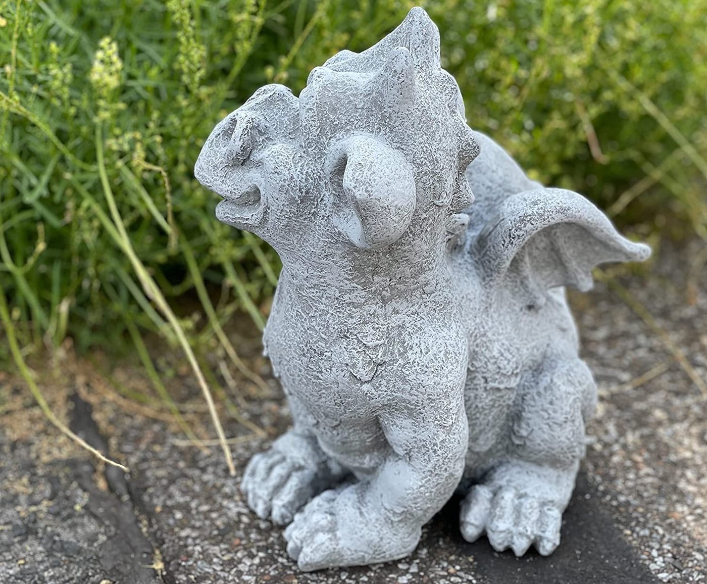 Stone and Style Gartenfigur Frostfeste Steinfigur Drache Cristiano