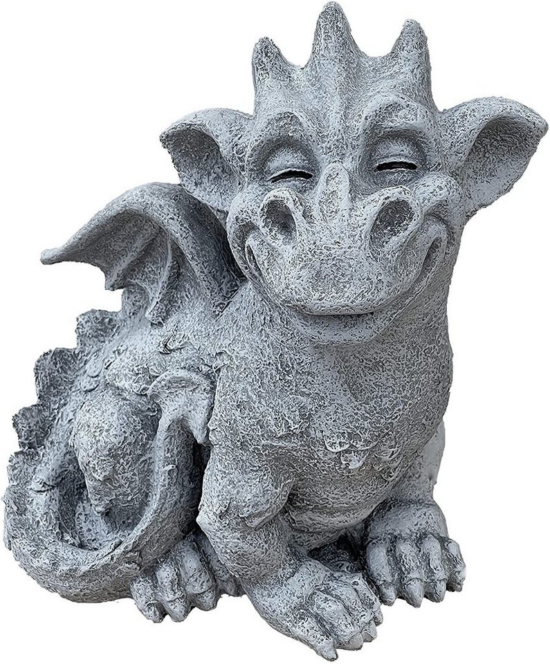 Stone and Style Gartenfigur Frostfeste Steinfigur Drache Cristiano Bild 4