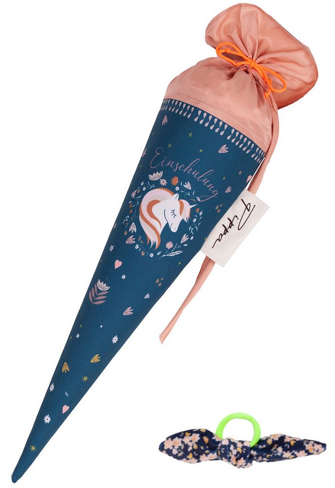 coopz Schultüte Einhorn Nr. 1 70 cm Textil Handmade Personalisierung möglich Bild 3