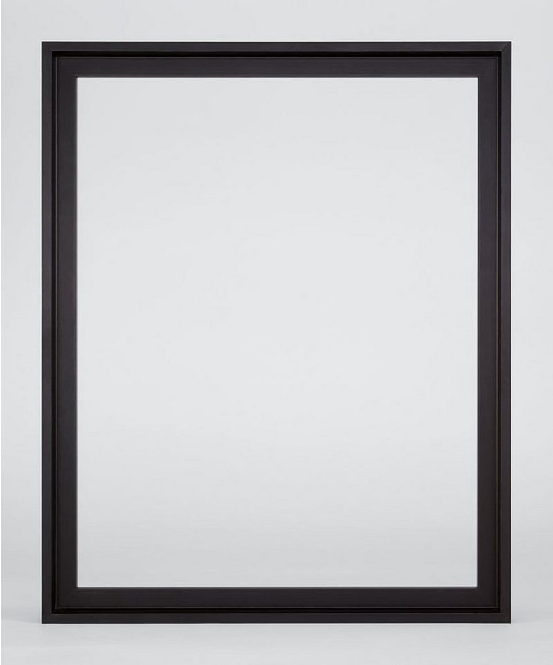 myposterframe Einzelrahmen Mira Schattenfugen Rahmen Leerrahmen für Leinwand, (1 Stück), 30x40 cm, Schwarz matt, Echtholz