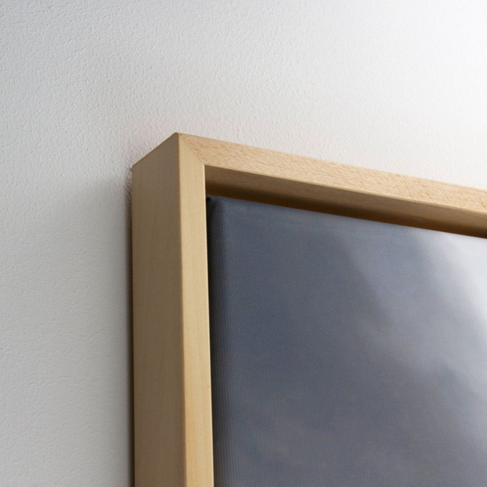myposterframe Einzelrahmen Mira Schattenfugen Rahmen Leerrahmen für Leinwand, (1 Stück), 30x40 cm, Schwarz matt, Echtholz Bild 4