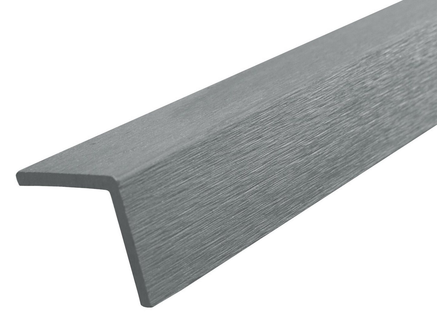 WPC Profi Terrassendielen L-Abschlussleiste Winkelleiste anthrazit, (L-Winkelleiste, 6-St., Abschlussleiste 53x53x1950 mm) Bild 5