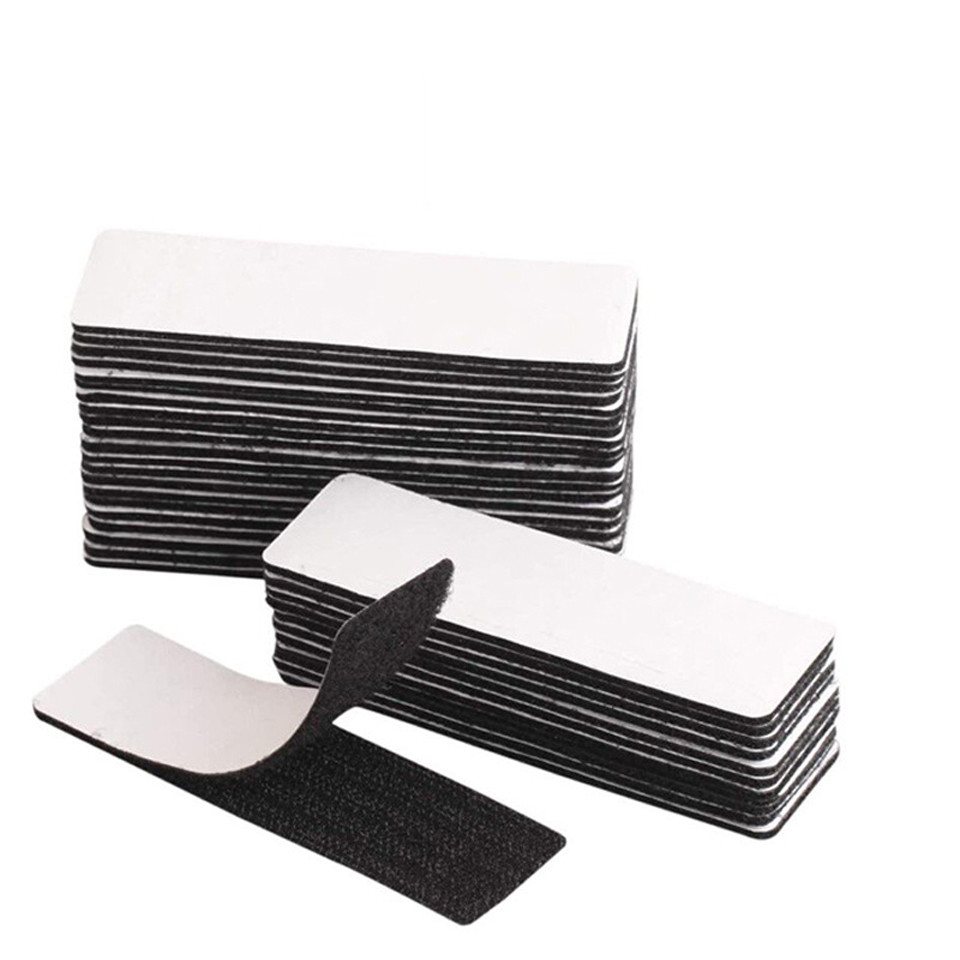 Coonoor Klettband Selbstklebend Extra Stark,Klebepads Doppelseitig, (30-St), Klettverschluss Selbstklebend 3 x 10cm, Schwarz Bild 5