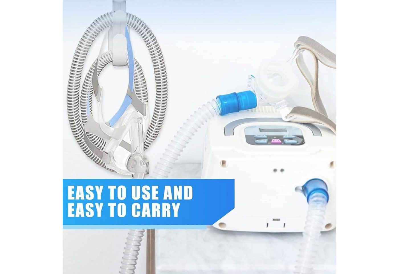 FELIXLEO Stromverbrauchszähler CPAP Schlauchhalter Weiß CPAP Maskenhaken, 1-tlg. Bild 3