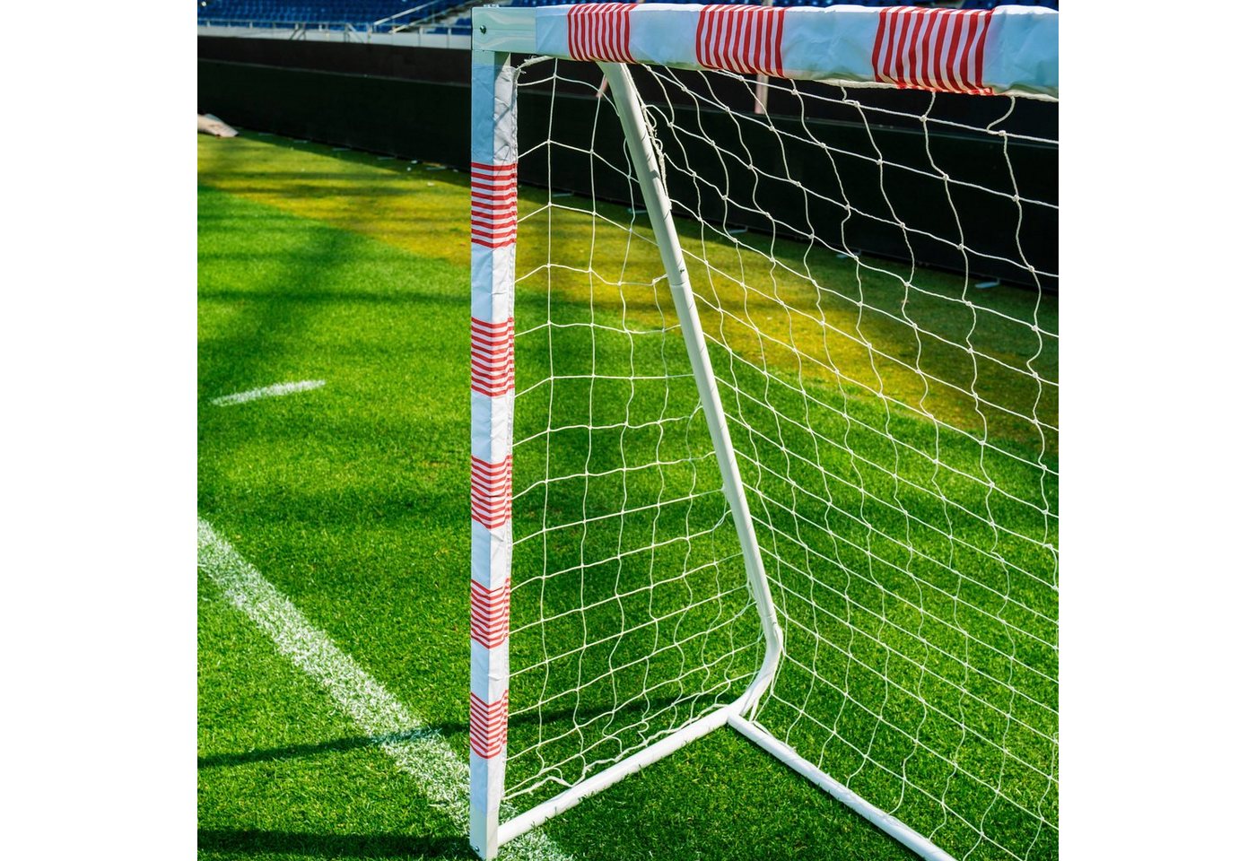 SANDORA Fußballtor Volley L, Ron-Robert Zieler Edition, 300x160x90, rot/weiß Bild 4