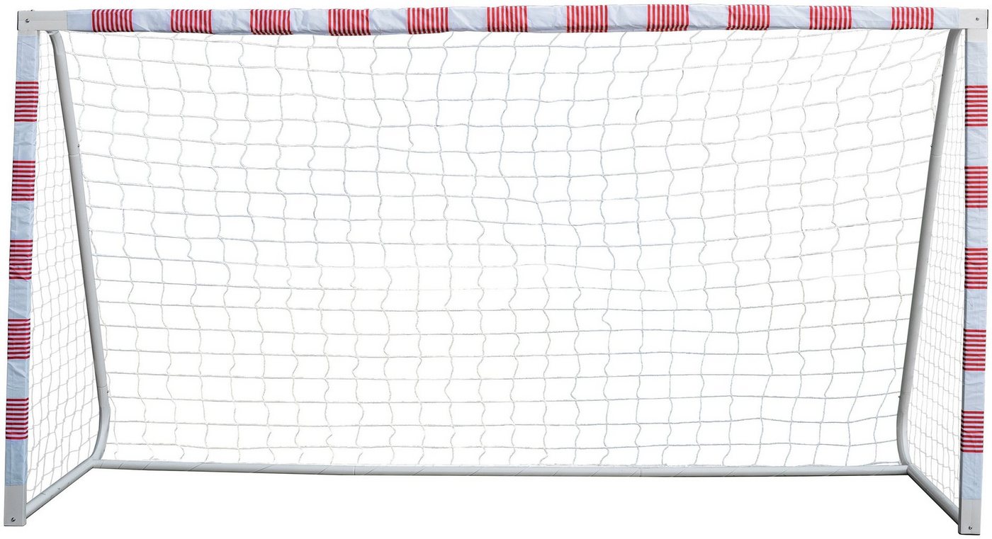 SANDORA Fußballtor Volley L, Ron-Robert Zieler Edition, 300x160x90, rot/weiß Bild 5