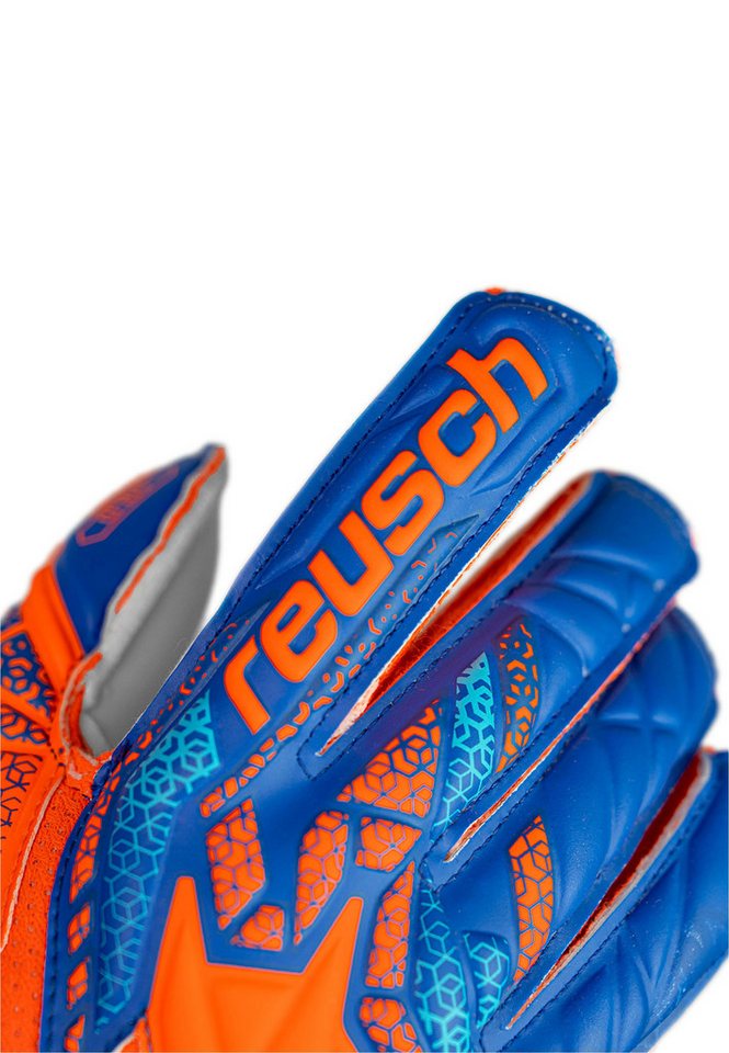 Reusch Torwarthandschuhe Torwarthandschuhe Attrakt-Solid Finger Support Junior Expanse Cut mit Expanse Cut