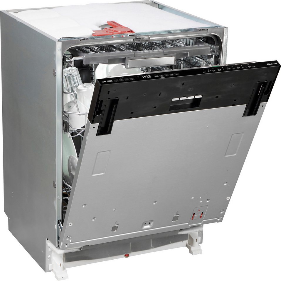 BAUKNECHT vollintegrierbarer Geschirrspüler BK7IA115B2M6L0, 15 Maßgedecke, MaxiSpace – bietet Platz für große Pizzateller mit 32 cm Durchmesser Bild 4