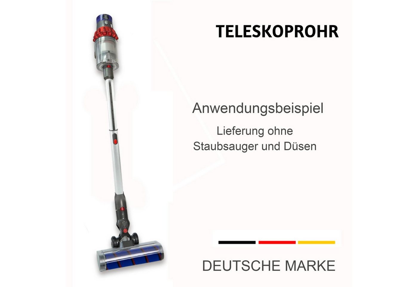 Maxorado Teleskoprohr Teleskoprohr für Dyson ausziehbar Staubsauger Rohr V7 V8 V10 V11 V15, Zubehör für Dyson V7, Dyson V8, Dyson V10, Dyson V11, Dyson V15, Ausziehbar, Quick Release Bild 4
