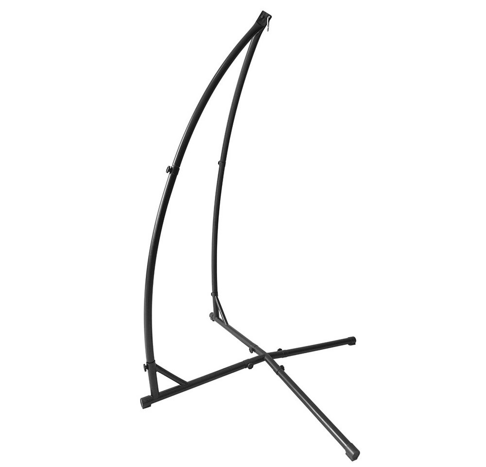 JEOBEST Hängemattengestell Hängesessel Gestell Outdoor, 214cm Hängesitz Halterung, Nur Gestell, C Ständer, bis 120kg
