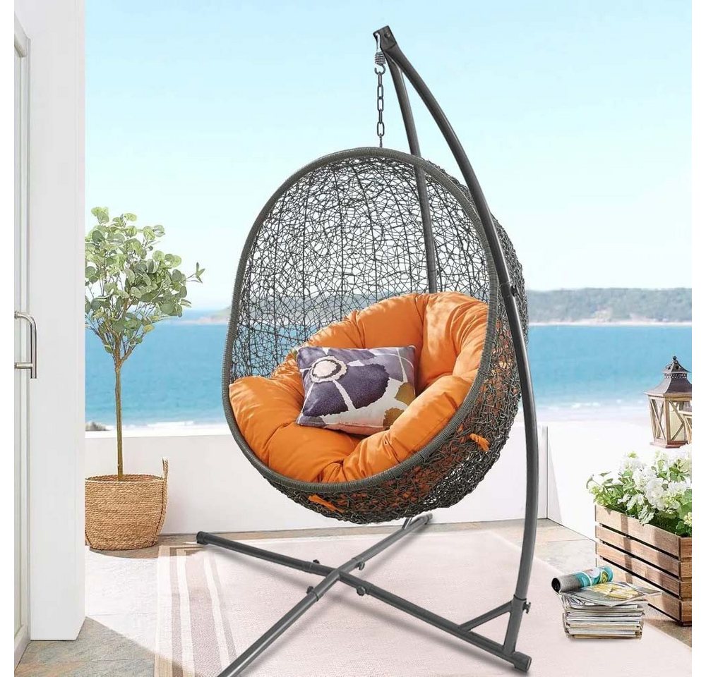 JEOBEST Hängemattengestell Hängesessel Gestell Outdoor, 214cm Hängesitz Halterung, Nur Gestell, C Ständer, bis 120kg Bild 3