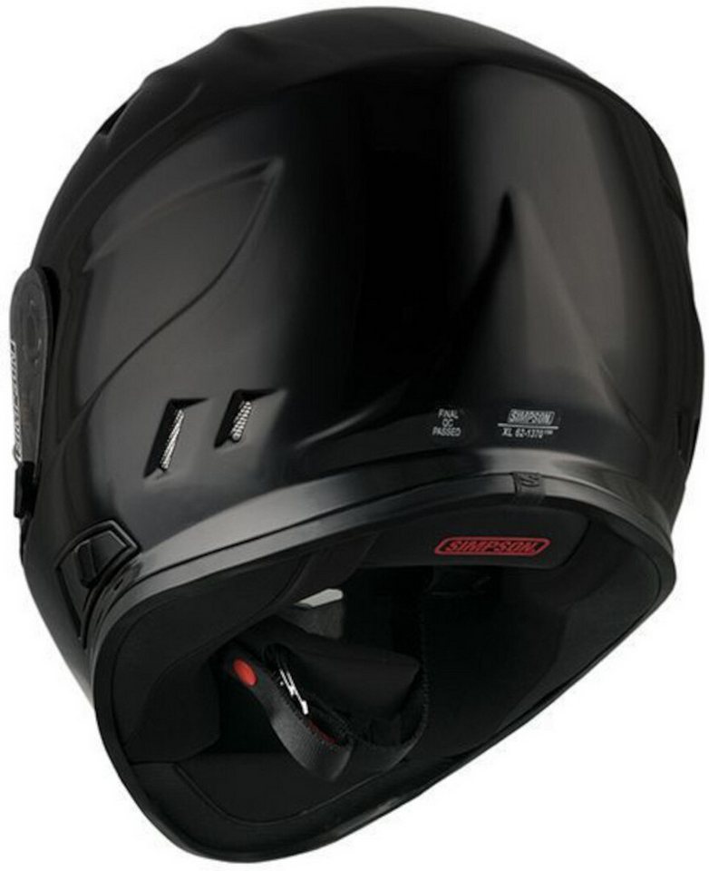 Simpson Motorradhelm Venom Solid 06 Helm, Vorbereitet Für Kommunikationssystem,integriertes Sonnenvisier Bild 2
