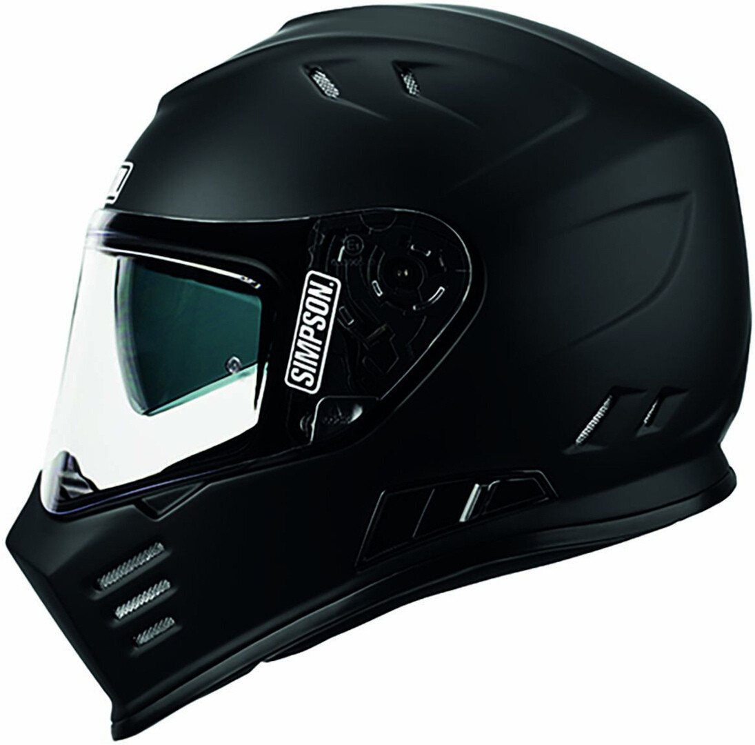 Simpson Motorradhelm Venom Solid 06 Helm, Vorbereitet Für Kommunikationssystem,integriertes Sonnenvisier Bild 3