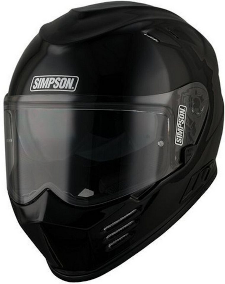 Simpson Motorradhelm Venom Solid 06 Helm, Vorbereitet Für Kommunikationssystem,integriertes Sonnenvisier Bild 4