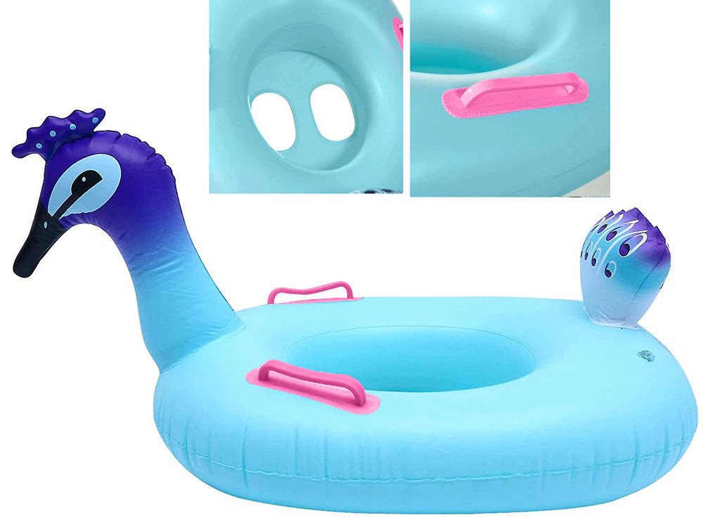 Sport-Knight® Schwimmring Pfau Kinder Schwimmring, Poolspaß 1-3 Jahre Bild 2