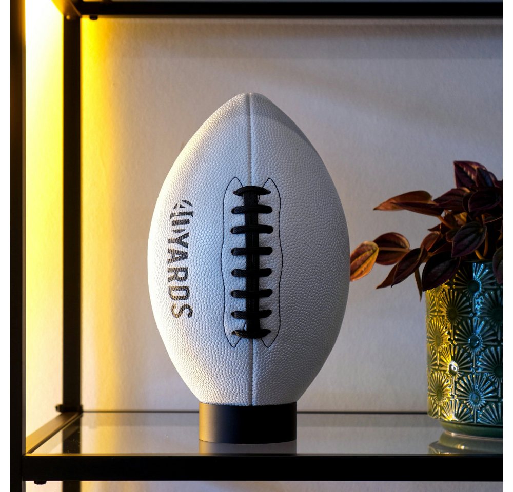 40YARDS Basketballständer American Football Standring – Massiver Metall-Ringständer, in mattschwarz mit 45°-Innenkanten für sicheren Halt Bild 3