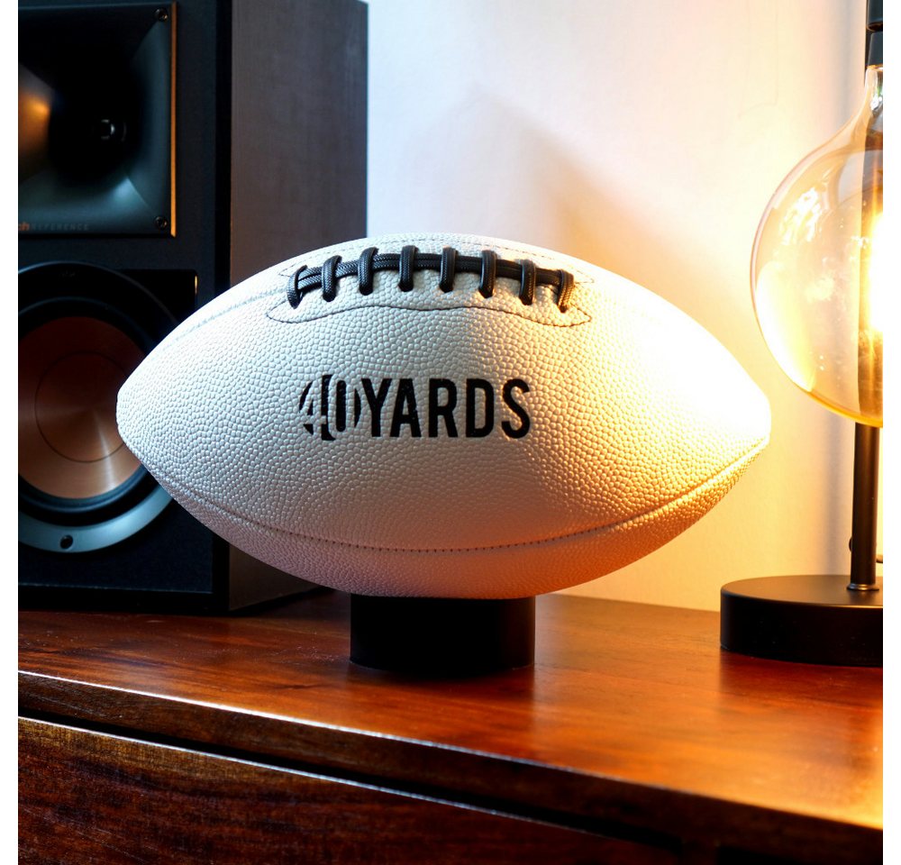 40YARDS Basketballständer American Football Standring – Massiver Metall-Ringständer, in mattschwarz mit 45°-Innenkanten für sicheren Halt Bild 5