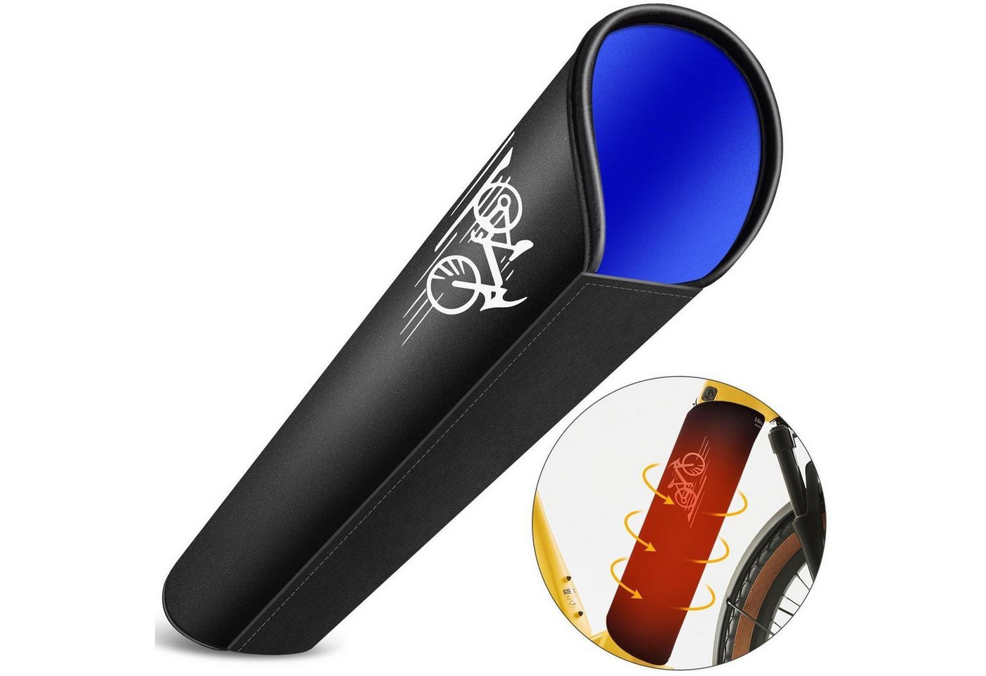 LuxusKollektion Akku-Schutzhülle E-Bike Akku Schutzhülle Neopren 5mm Thermoschutz 28-45 cm Reflektoren Bild 3