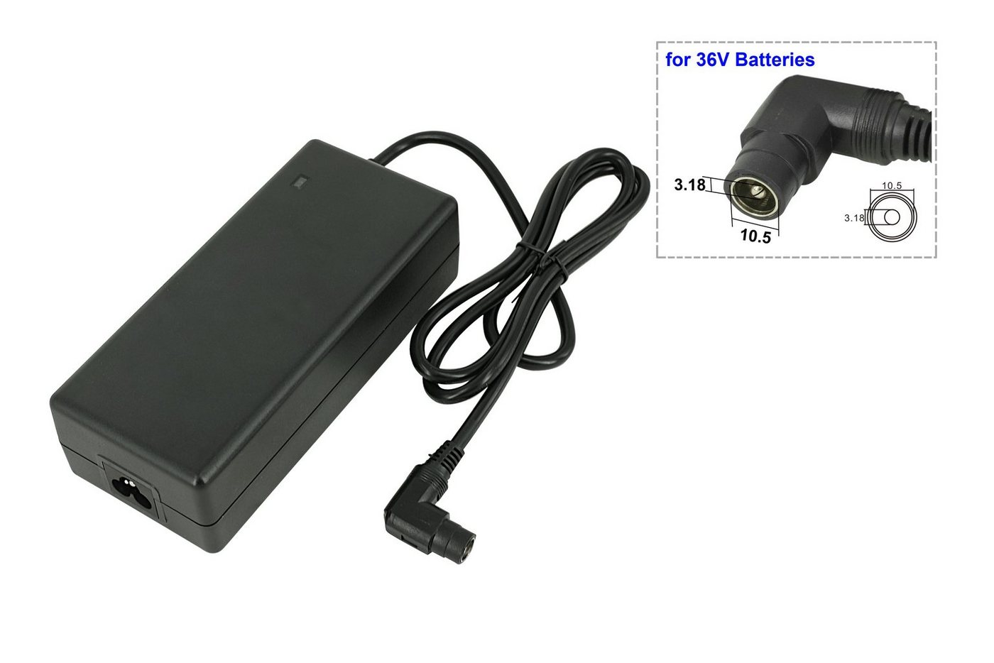 PowerSmart SSLC084V42XH Batterie-Ladegerät (2A für E-Bikes mit 36V Lithium Akkus, 42V (Ausgang) Bild 3
