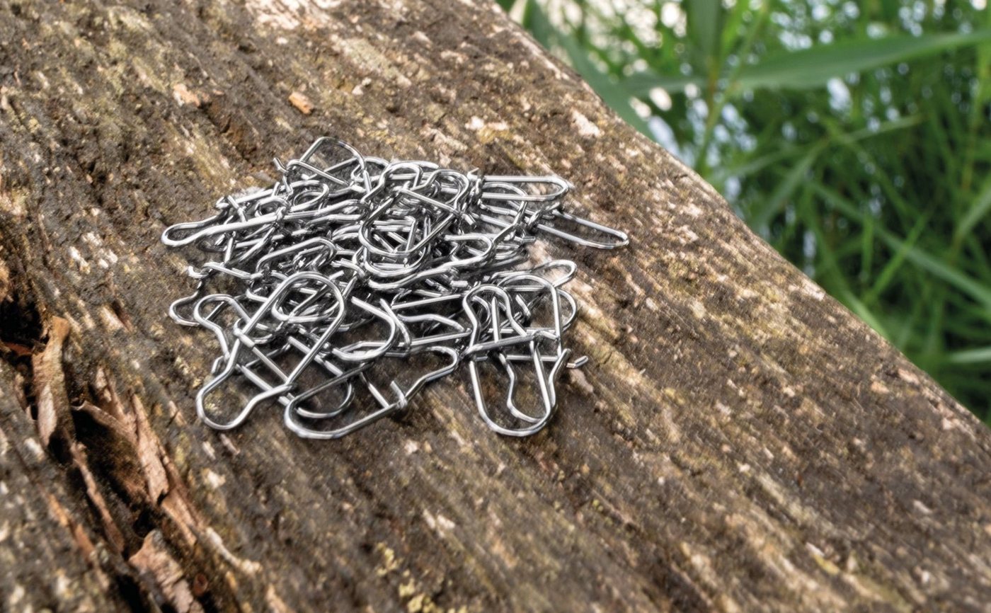 Zite Angelwirbel Karabiner Snaps Set 30 Stück Angelwirbel Gr. #00 9kg Spinnangeln