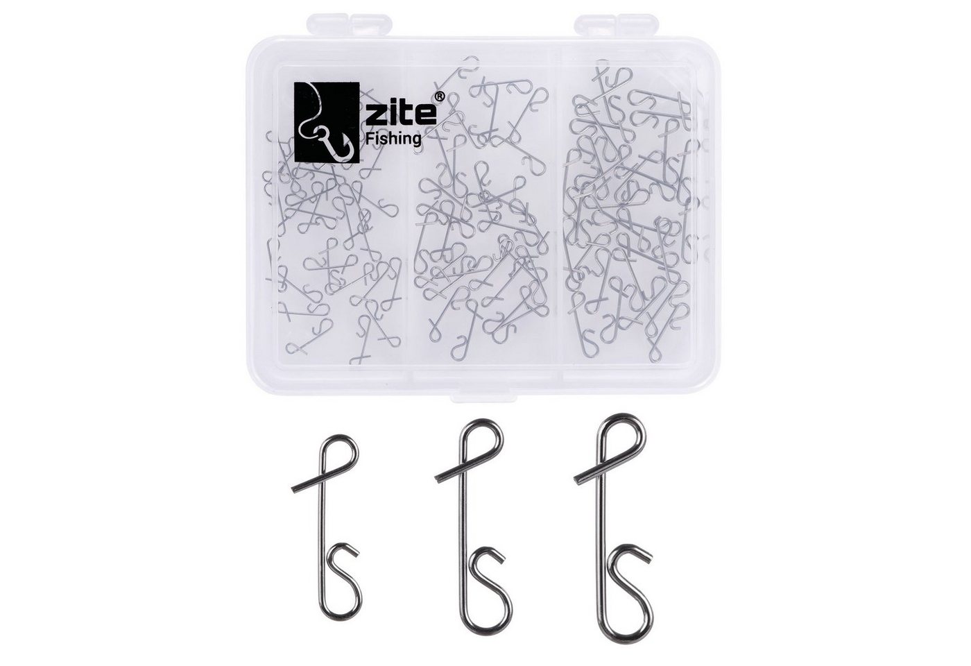 Zite Angelwirbel Knotenlos Verbinder Set, (Set mit verschiedenen Größen (S,M,L), 90-St), Der Geheimtipp für Geflochtene Schnüre