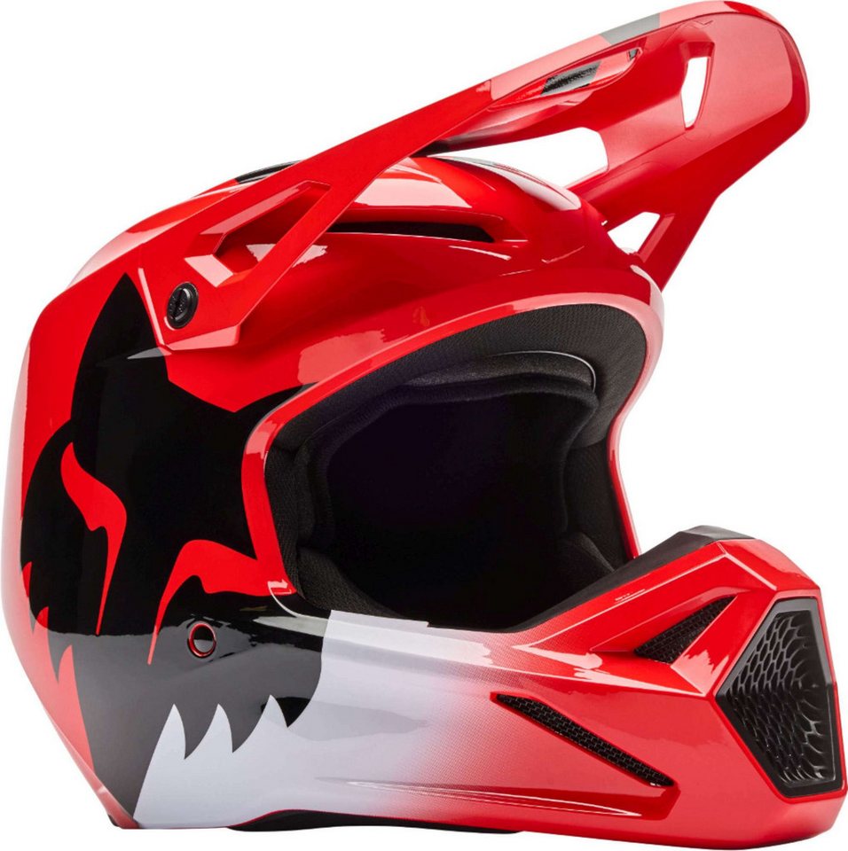 Fox Racing Motocrosshelm V1 Shield Motocross Helm, Waschbar
