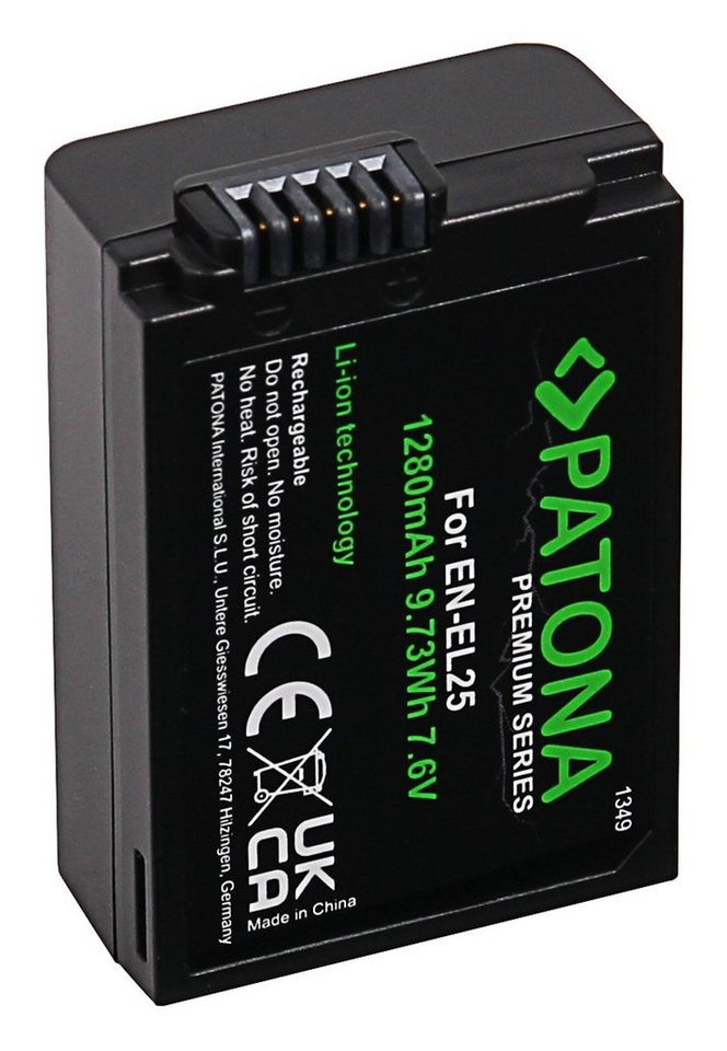 Patona Premium Akku für die Nikon Z 50 / Nikon Z fc Kamera-Akku EN-EL25 1280 mAh Bild 2