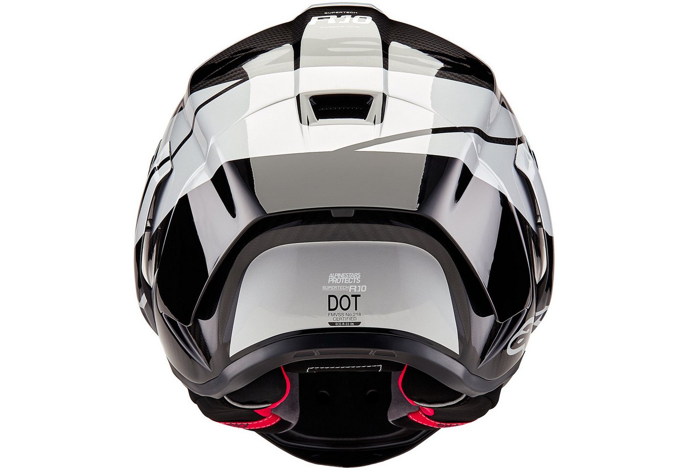 Alpinestars Motorradhelm Alpinestars Supertech R10 Element Integralhelm Schwarz/Carbon/Silber (1er Set), integralhelm motorrad Bild 5