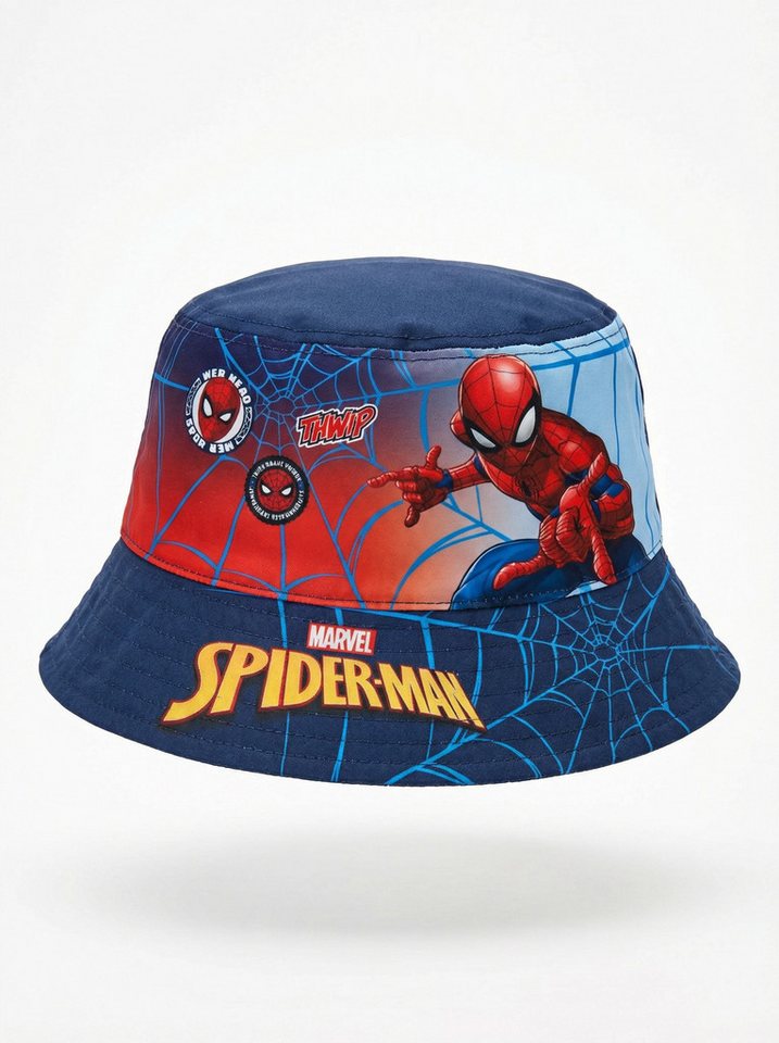MARVEL Fischerhut Marvel Spiderman Jungen Kinder Fischermütze Fischerhut Sommerhut Gr. 52 bis 54 Bild 3