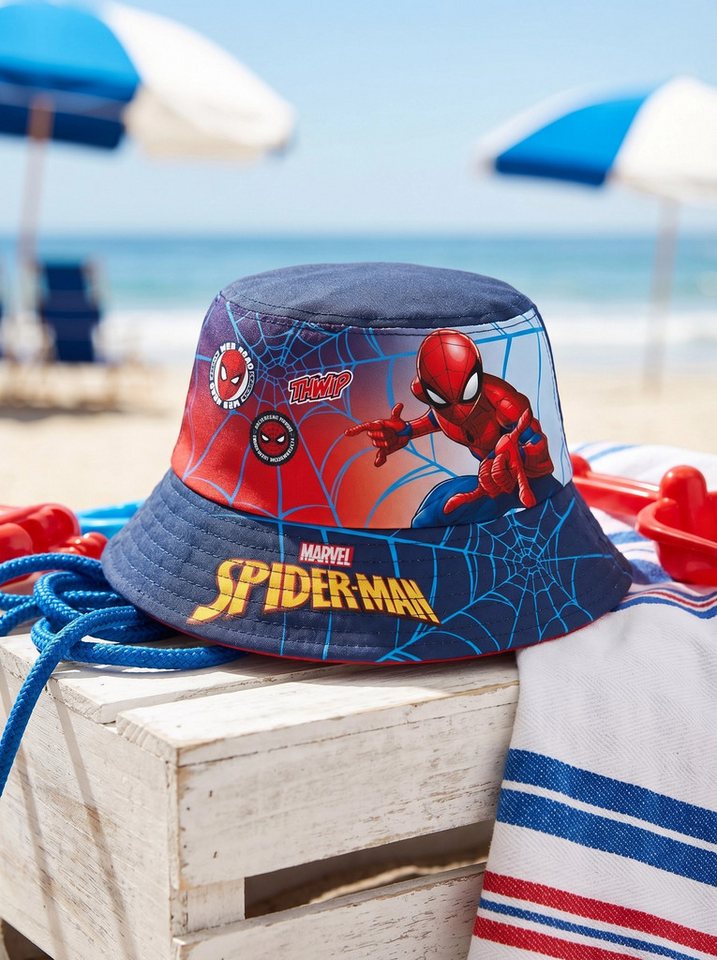 MARVEL Fischerhut Marvel Spiderman Jungen Kinder Fischermütze Fischerhut Sommerhut Gr. 52 bis 54 Bild 4