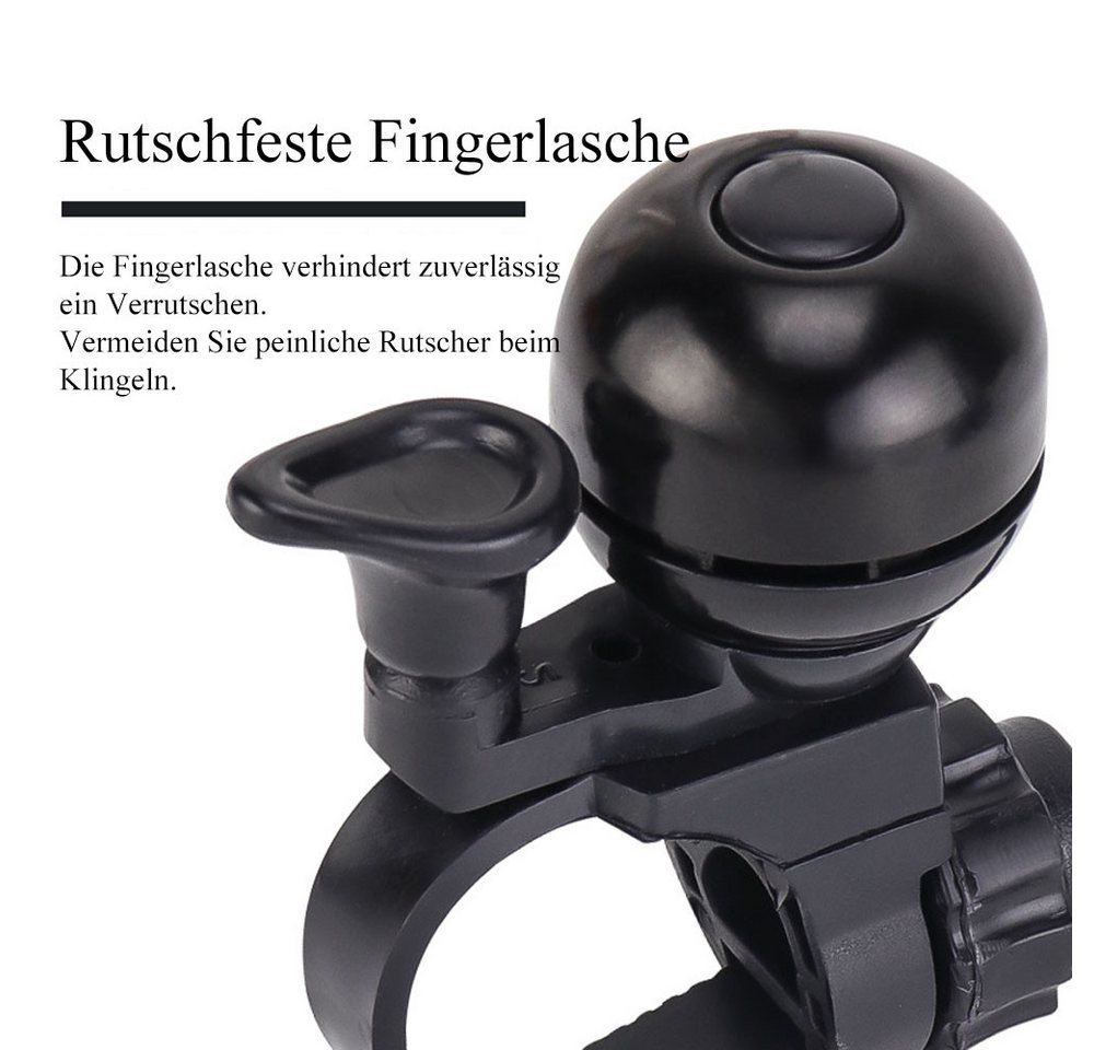 AFKSMILE Fahrradklingel Fahrradklingel, Mini Kupfermaterial Klingel Fahrrad, mit Halterung