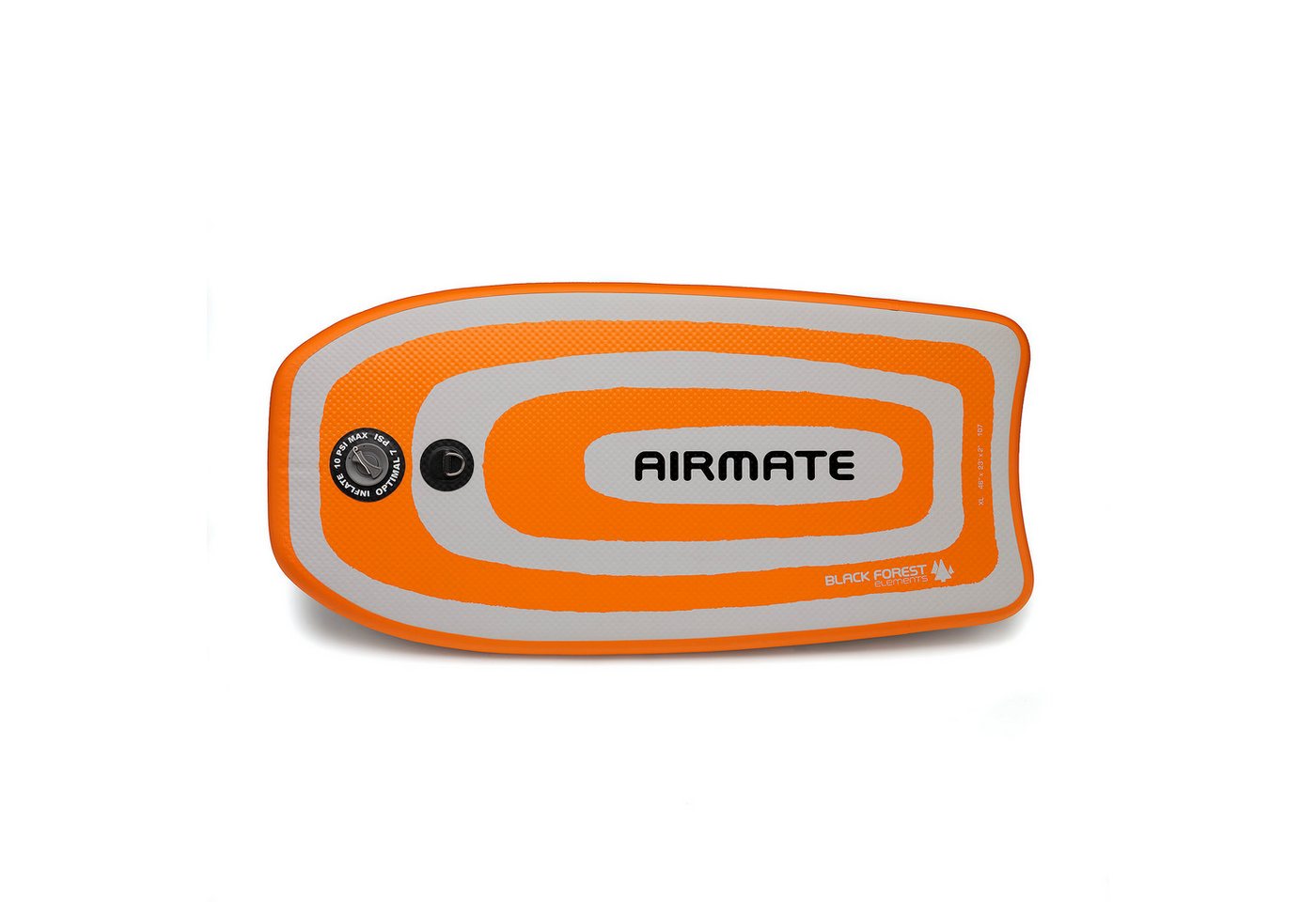 BLACK FOREST ELEMENTS Bodyboard AIRMATE XL- inflatable Bodyboard - Original Black Forest Elements, (1 tlg), Bodyboard für landlocked surfers Bild 3