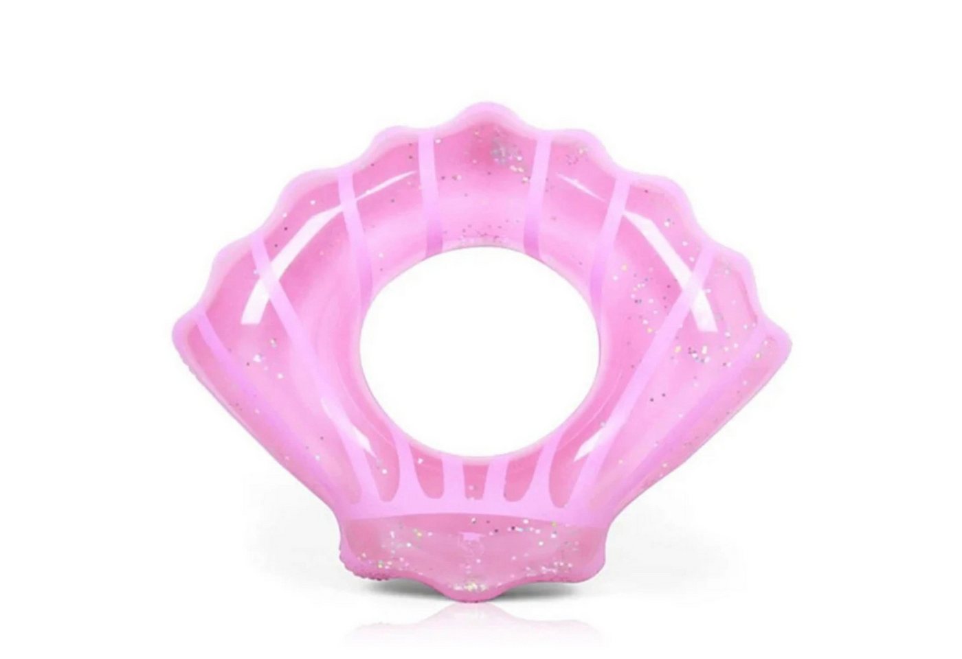 Sport-Knight® Schwimmreifen Aufblasbarer Muschel-Schwimmring mit Glitzer, für Kinder & Erwachsene
