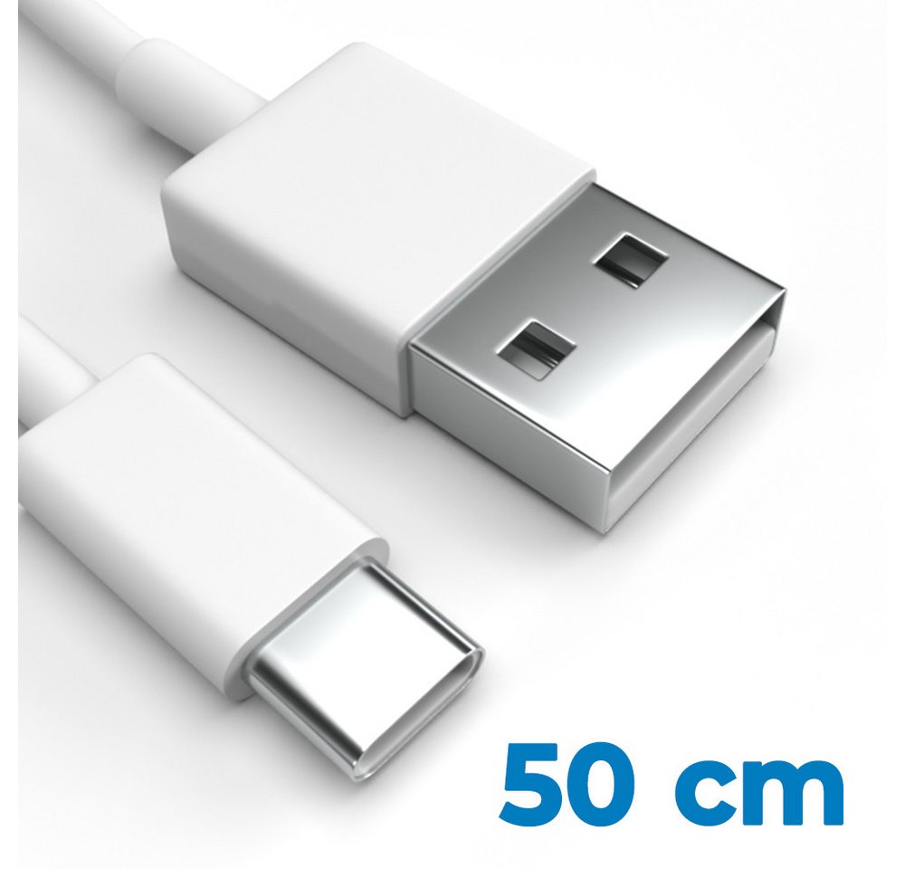 Justcom Samsung Galaxy A52s USB-Kabel, USB-C, USB-A (50 cm), Schnellladekabel, Datenkabel, Handy, Tablet Bild 5