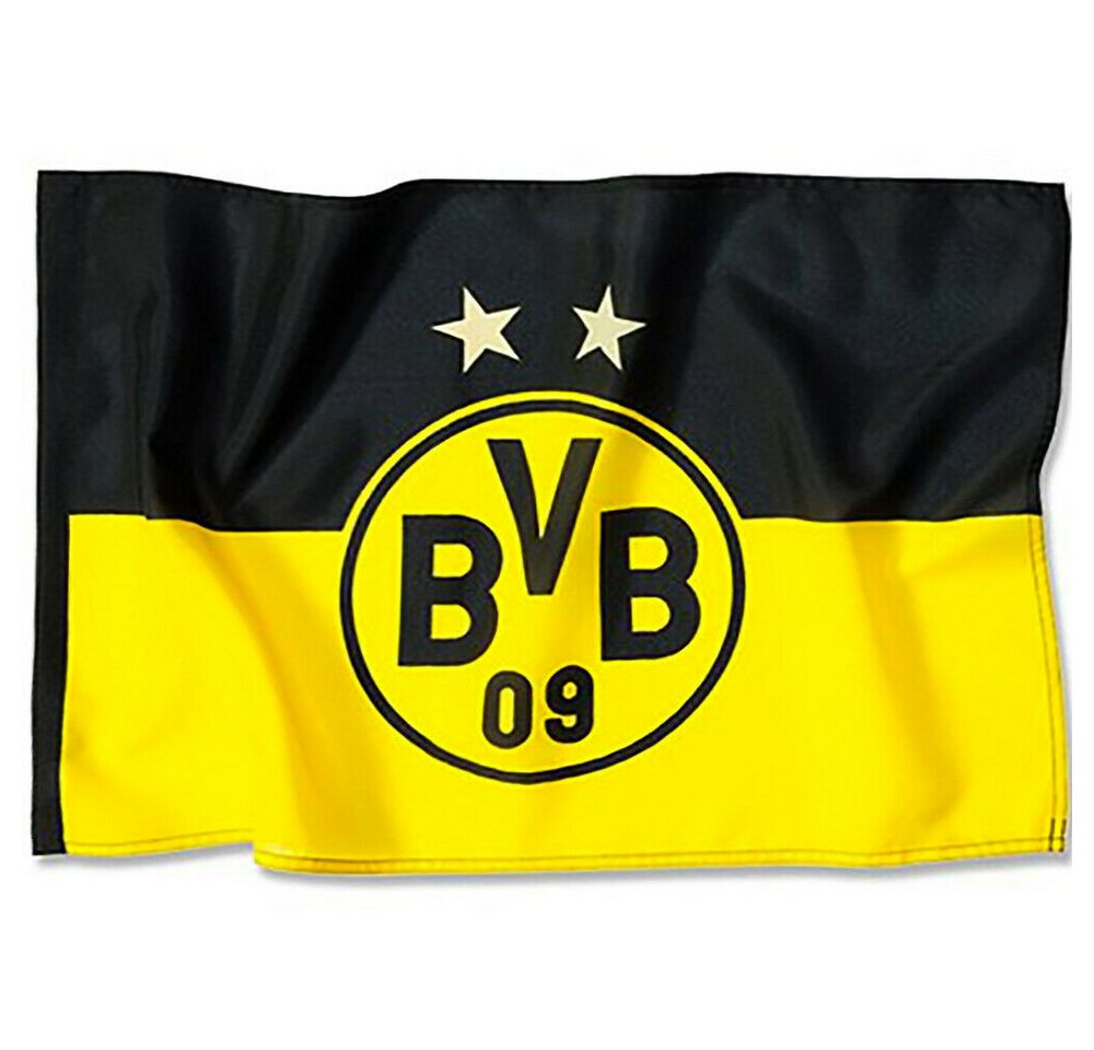 BVB MERCHANDISING Fahne BVB Stockfahne BVB Logo 60 x 40