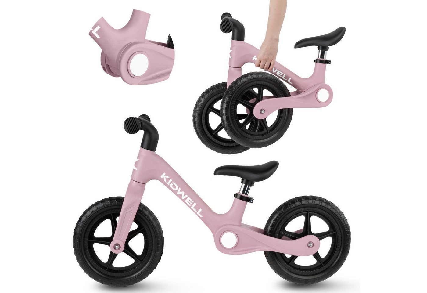 COIL Laufrad Kinderfahrrad 12 Zoll – Balance Bike ohne Pedale – Leicht - Stabil, System Click & Fold, EVA-Schaumstoffräder, ab 2 Jahren Bild 2