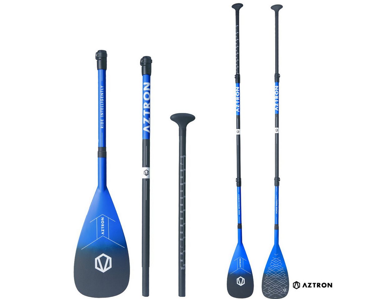 AZTRON POWER CARBON 70 SUP Paddel Stand up Paddle 3-teilig super SUP-Paddel