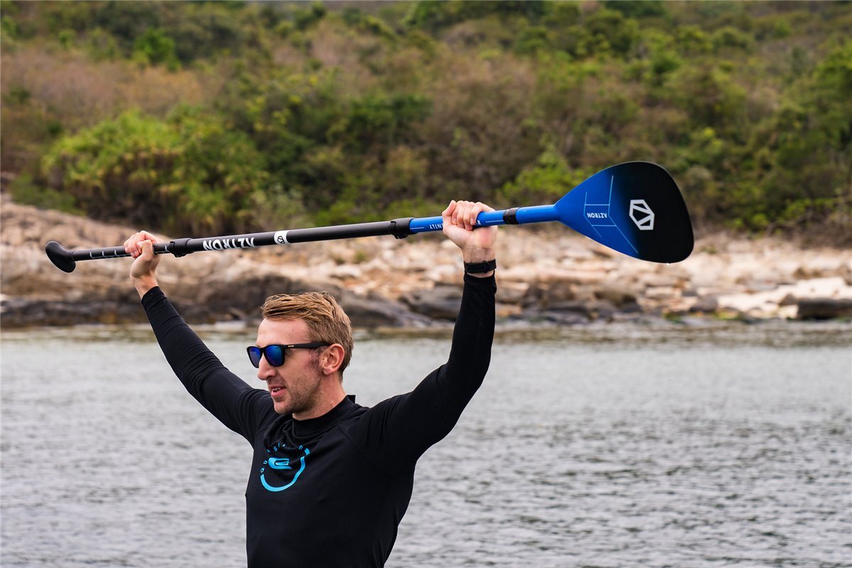 AZTRON POWER CARBON 70 SUP Paddel Stand up Paddle 3-teilig super SUP-Paddel Bild 5